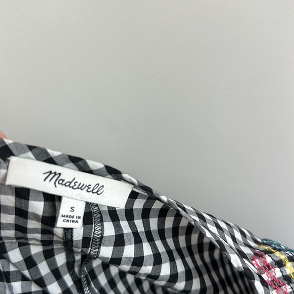 Madewell Smocked Gingham Top Size Small - Picture 13 of 16